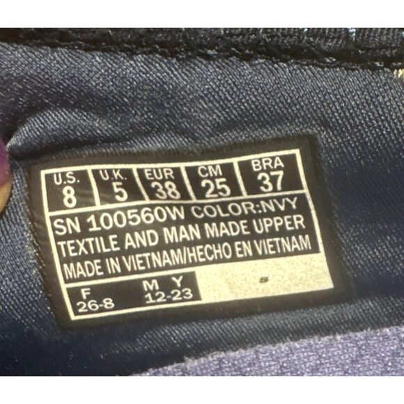 Skechers Casual Shoes Wm 8 Navy Bikers Lite Relive Air Cooled Memory Foam - Picture 12 of 12